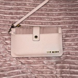 Steve Madden two tone taupe wristlet/wallet